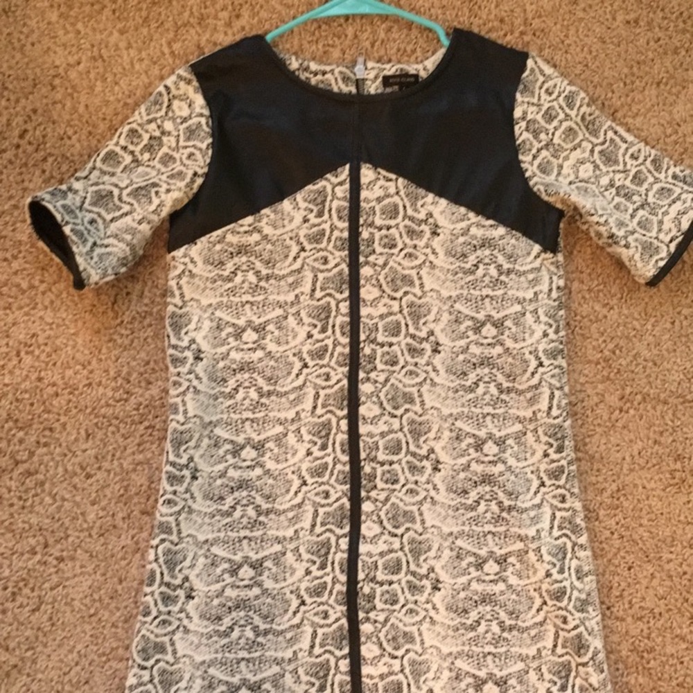 Asos structured snake print dress